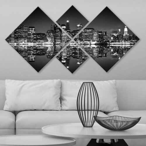 Wallity slika 4MDF103151318, 60x115 cm, 4 dela Cene