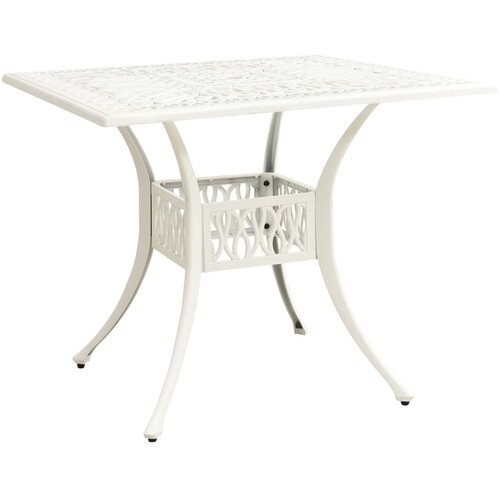  Miza bela 90x90x73 cm liti aluminij Cene