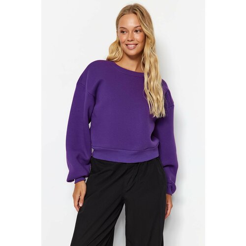 Trendyol Sweatshirt - Purple - Regular fit Slike
