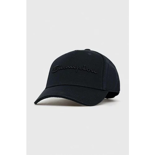 Champion Pamučna kapa sa šiltom boja: tamno plava, s tiskom