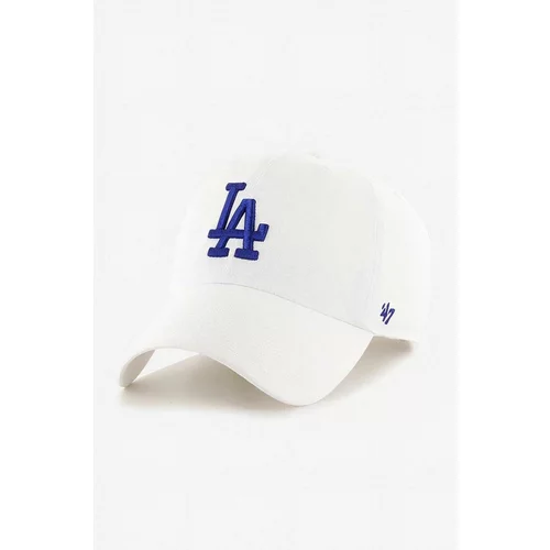 47 Brand Kapa sa šiltom Los Angeles Dodgres boja: bijela, s aplikacijom