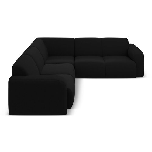 Micadoni Crna kutna garnitura od boucl&amp;eacute; tkanine (promjenjiva) Molino &amp;ndash; Home Slike