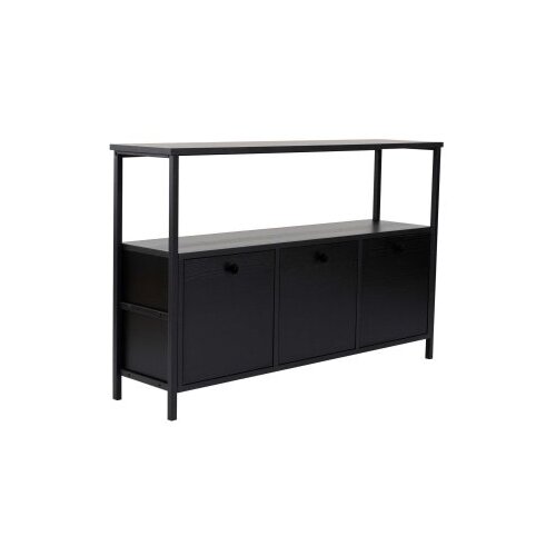 Hanah home Črna stranska mizica v mat dekorju 29,5x120 cm Solace &amp;ndash; Slike
