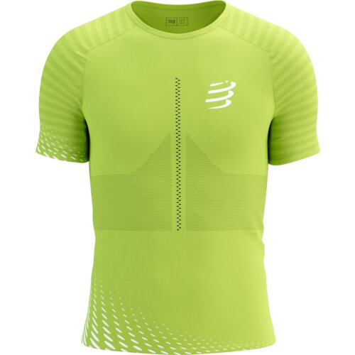  Majica Compressport Racing SS T-shirt Evening Primrose/White - XL Cijene