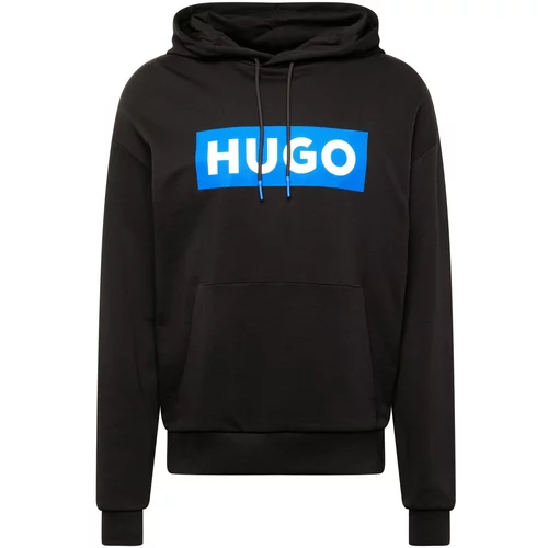 Hugo Blue Sweater majica 'Nalves' plava / crna / prljavo bijela