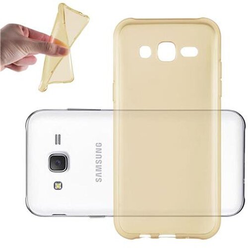 Cadorabo Case, združljiv s Samsungom v prozornem zlatu - za&amp;scaron;čitni pokrov, narejen iz fleksibilnega silikona TPU, (20589042) Slike