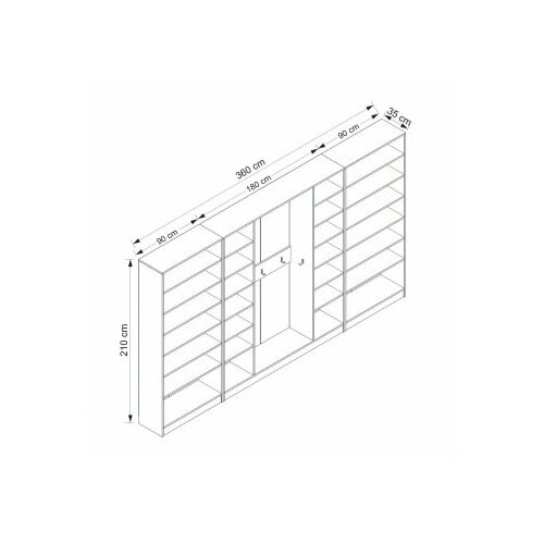 Hanah home kale - 8126 white hall stand Cene