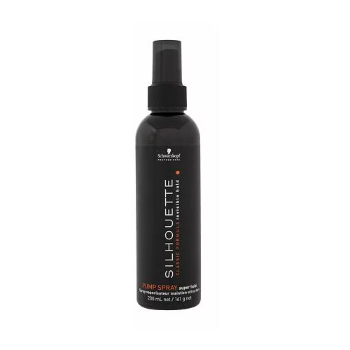 Schwarzkopf Professional silhouette super hold pumpspray lak za lase za zelo močno učvrstitev 200 ml