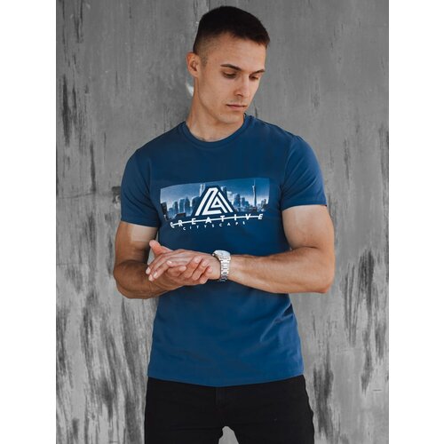 DStreet Men's Blue T-Shirt Cene