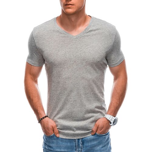 Edoti Men's basic V-neck t-shirt EM-TSBS-0101 Slike