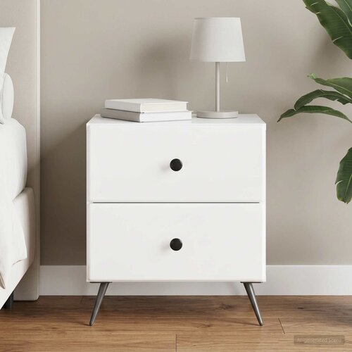  Noćni ormar Bijela visokog sjaja 43 x 34,5 x 47,5 cm Cijene
