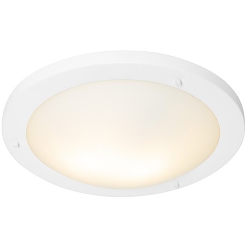 QAZQA Moderna stropna svetilka bela 41 cm IP44 - Yuma Slike