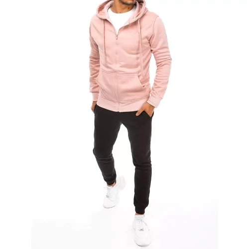 DStreet Men's pink and black tracksuit AX0640