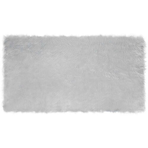 vidaXL lažna ovčja preproga siva 60 x 110 cm poliester Cene