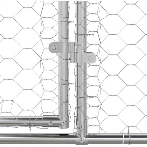  Kućica za pse 3 pcs Srebrno 6 x 2 x 2 m Pocinčani čelik Slike