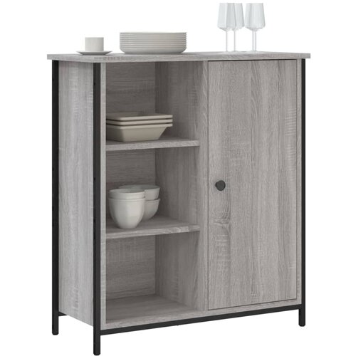  Komoda boja hrasta sonome 70 x 30 x 80 cm od konstruiranog drva Siva Slike