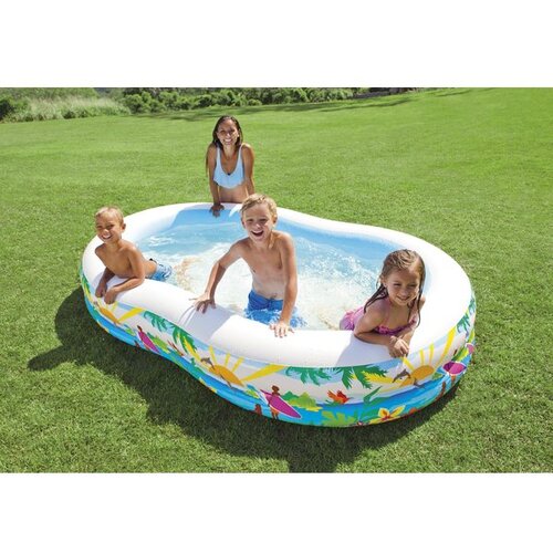 Intex Plavalni center napihljiv bazen s plažnim motivom - 262 x 160 x 46 cm Slike