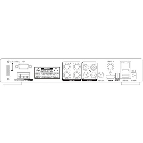 Avtech Komplet kamer 1x DVR DGD1005AV in 4x 2MPX Dome kamera DGC1004XFT + 2x napajalnik! Slike