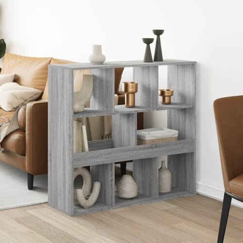 Furnova Pregrada za prostor siva sonoma 100x33x94,5 cm inženirski les, (21932729) Slike