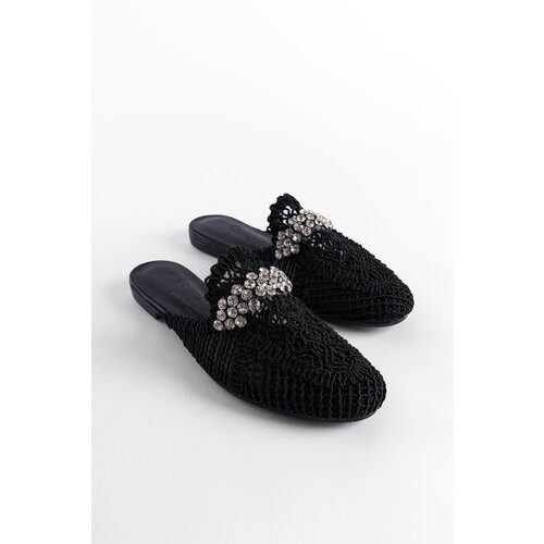 Capone Outfitters Women's Knitted Knitwear Stone Closed Toe Slippers Slike