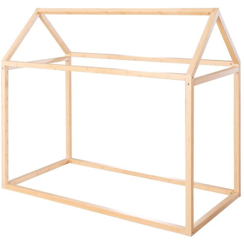 Roba Dječji krevet u obliku kućice 70x140 cm u prirodnoj boji Montessori – Cijene