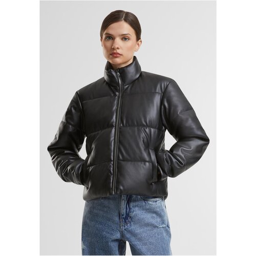 Urban Classics Women's quilted jacket made of synthetic leather black Cijene