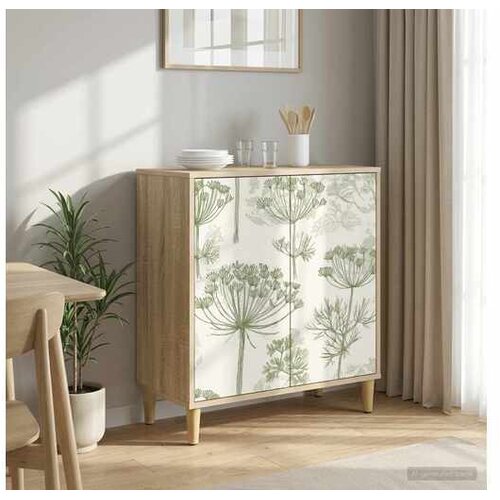 vidaXL Kreveta GOTHA Sonoma 69 x 33 x 75 cm Konstruirano drvo - Zeleni uzorak drveta Cijene