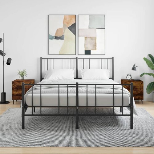 vidaXL Nočna omarica 2 kosa dimljen hrast 40x35x47,5 cm inženirski les Cene