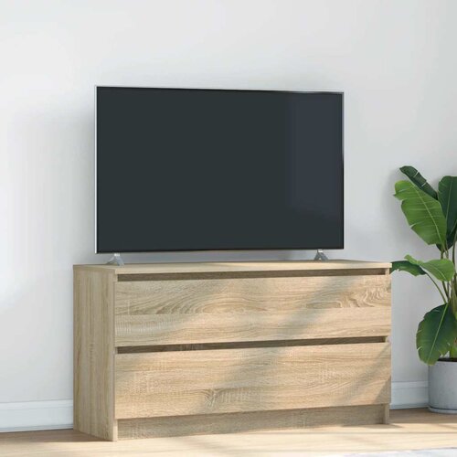 vidaXL TV omarica sonoma hrast 100x35x54 cm inženirski les Cene