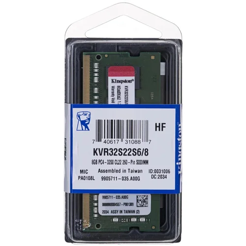 Kingston 8GB 3200MHz DDR4 SOSODIMM