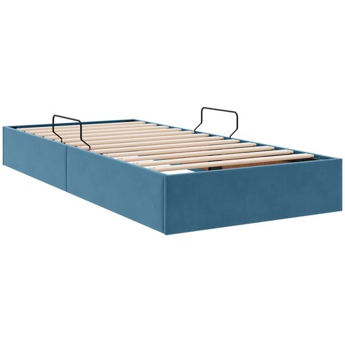  Otomanski krevet s pohranom Tamno plava 90 x 190 cm Bar&amp;scaron;un Slike