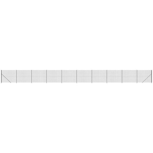 VidaXL Ograda od žičane mreže s prirubnicom antracit 1 6 x 25 m Slike