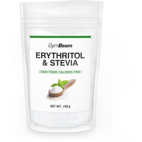GymBeam Zaslađivač eritritol i stevija 240 g Cene