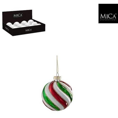 Mömax Kroglica Za Božično Jelko Candy Cane Swirl Cene