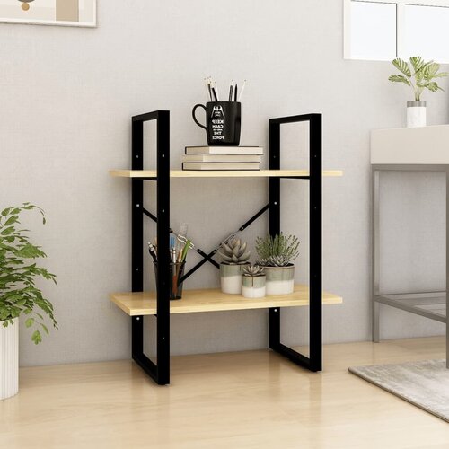 vidaXL Knjižna omara 2-nadstropna 60x30x70 cm trdna borovina Cene