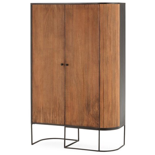 MOME Komoda iz masivnega manga v naravni barvi 100x165x40 cm Curve &amp;ndash; Slike