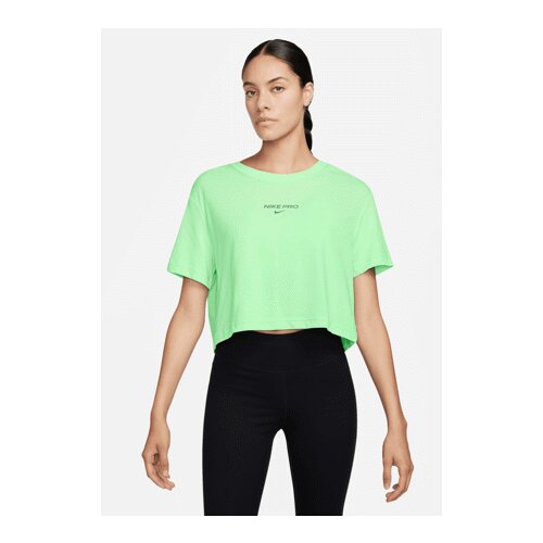 Nike Women's Dri-FIT Short-Sleeve Cropped Tee, Vapour Green - S, (21576418) Cene