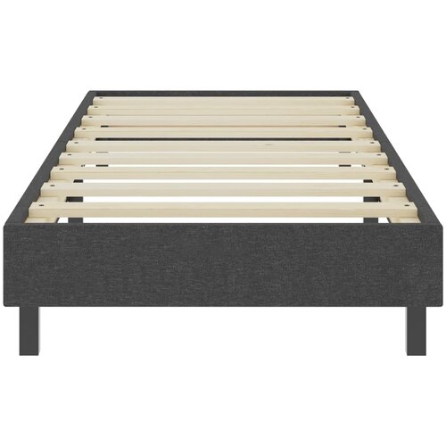 Box spring okvir za krevet od tkanine sivi 100 x 200 cm Slike