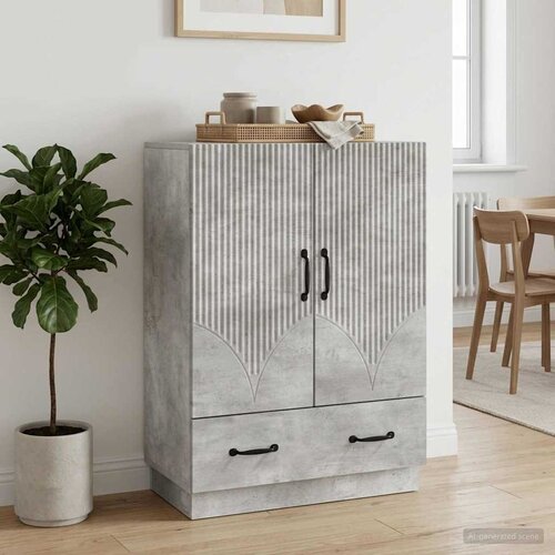  Kreveta Betonska siva 66 x 34,5 x 92 cm Konstruirano drvo Cene