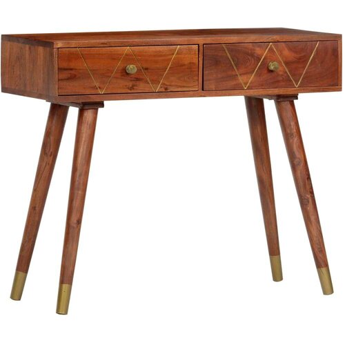  Konzolni stol od masivnog bagremovog drva 90 x 35 x 76 cm Slike