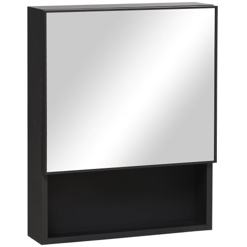 Nesta Zrcalna omarica iz nerjavečega jekla, stenska, 2 polici in steklena odprta polica, 46 x 13,5 x 58 cm, (5000493130) Cene