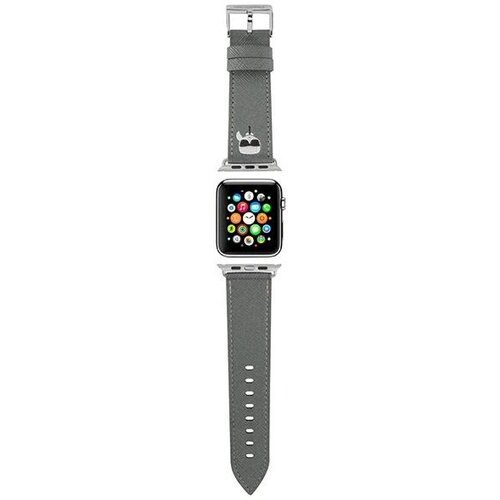 Karl Lagerfeld pas za apple watch 38 40 41MM saffiano silver karl heads, (5000086414) Cene