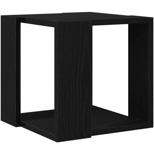 VidaXL Stolić za kavu Crni hrast MDF 32 x 32 x 30 cm Jednostavan Slike