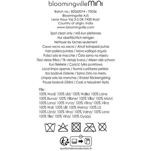 Bloomingville Mini Bež-jantarna volnena otro&amp;scaron;ka preproga &amp;oslash;110 cm Sun &amp;ndash; Slike