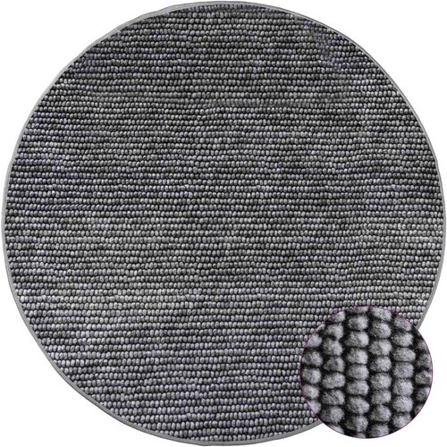  Tepih Antracit &amp;Oslash; 120 cm 100% poliester 3 mm Mogu se prati Slike