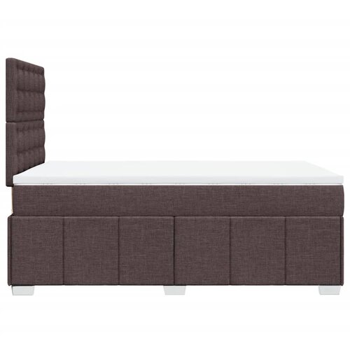  Krevet box spring s madracem tamnosmeđi 120 x 190 cm od tkanine Slike