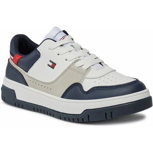 Tommy Hilfiger Superge Low Cut Lace-Up Sneaker T3X9-33368-1355 S White/Blue/Red Y003