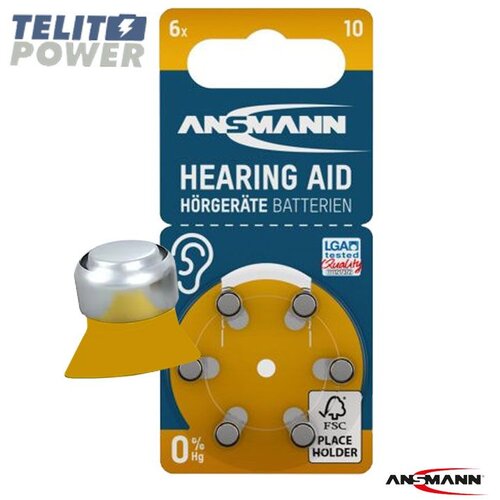 Ansmann baterija za slu&scaron;ni aparat PR70 / P10 &ndash; blister 6 komada Cene