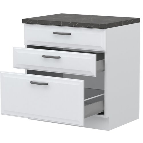 Jela ELEMENT ZA KUHINJO EVIA R-80-3MBOX S TREMI KOVINSKIMI PREDALI Cene