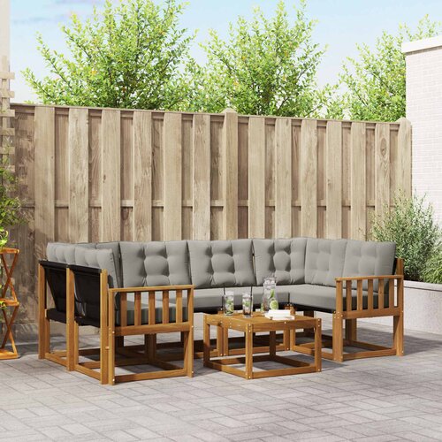  Set vanjskih sofa 7 kom. Prirodna i svijetlo siva Cijene
